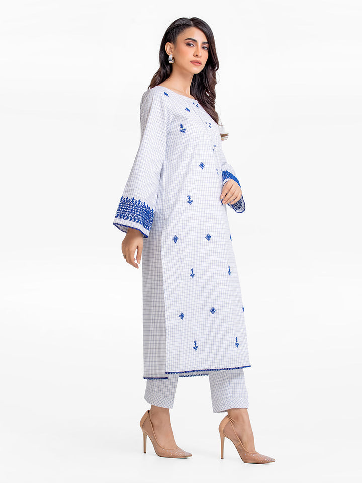 Pret 2Pc Embroidered Cotton Shirt Trouser - EWTKE23-69291