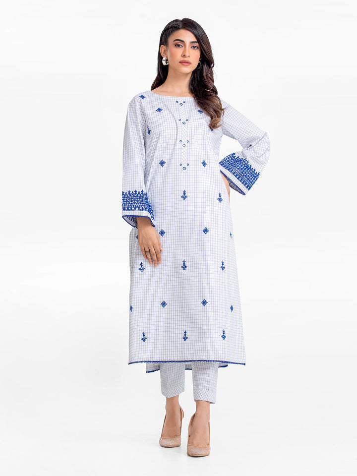 Pret 2Pc Embroidered Cotton Shirt Trouser - EWTKE23-69291