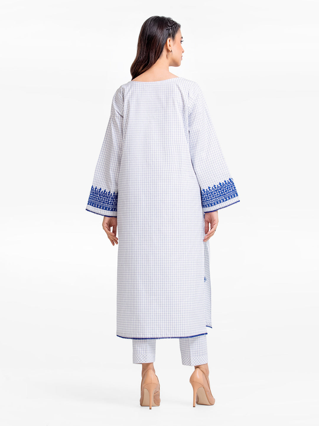 Pret 2Pc Embroidered Cotton Shirt Trouser - EWTKE23-69291