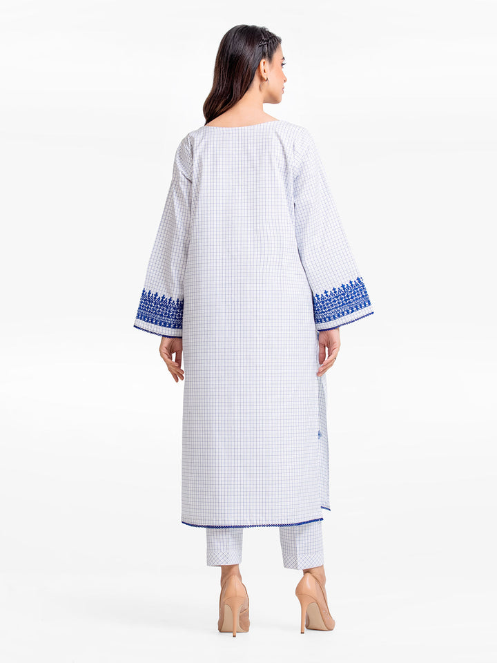 Pret 2Pc Embroidered Cotton Shirt Trouser - EWTKE23-69291