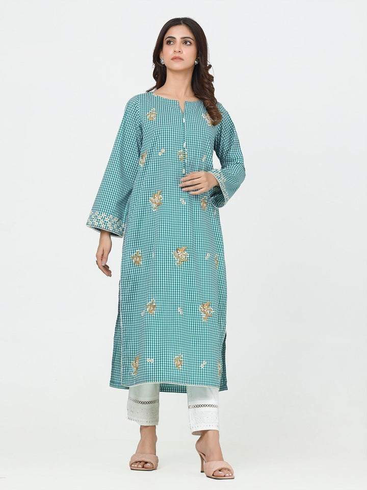 Pret 1Pc Embroidered Cotton Shirt - EWTKE23-69293S