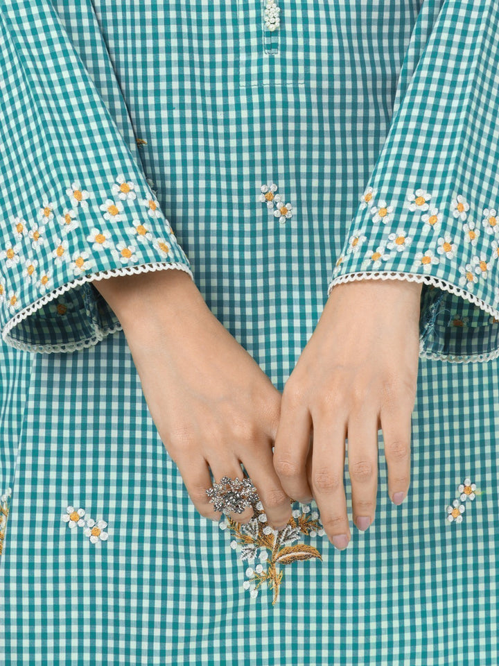 Pret 1Pc Embroidered Cotton Shirt - EWTKE23-69293S