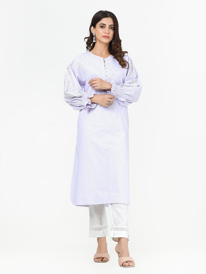 Pret 1Pc Embroidered Cotton Shirt - EWTKE23-69305S