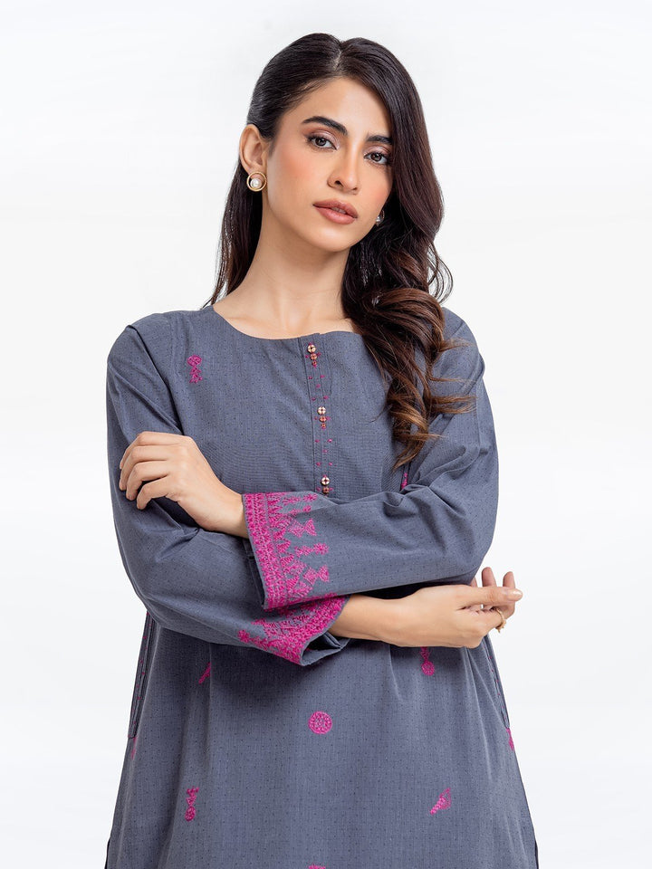 Pret 1Pc Embroidered Cotton Shirt - EWTKE23-69307