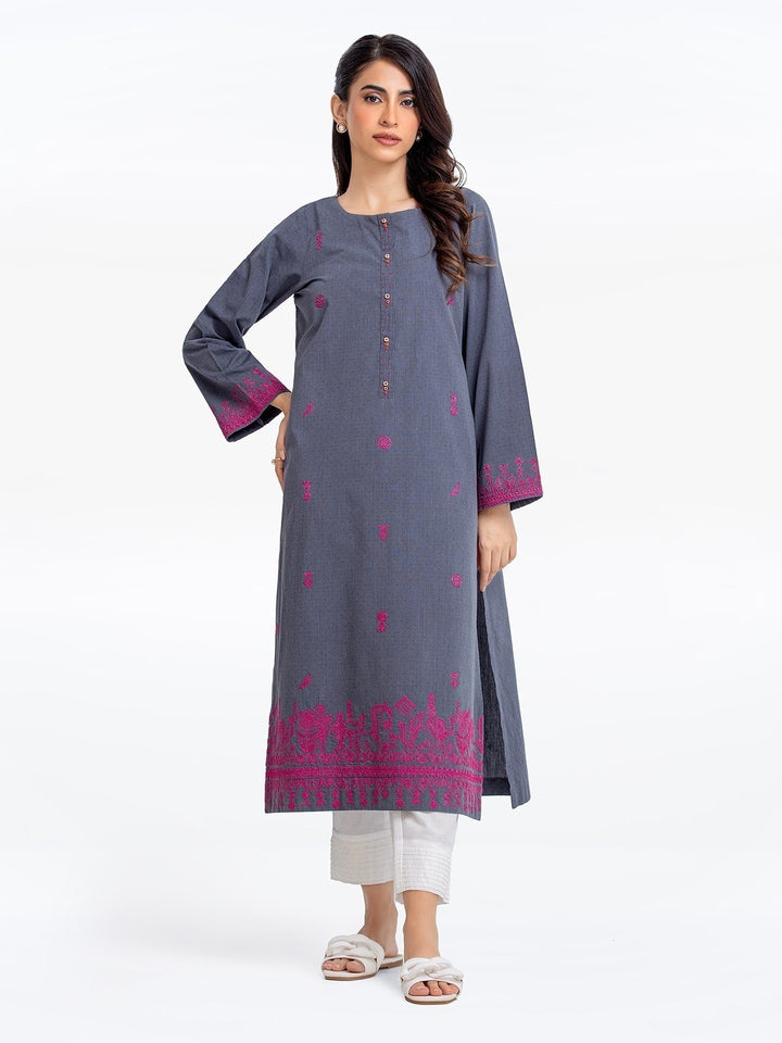 Pret 1Pc Embroidered Cotton Shirt - EWTKE23-69307