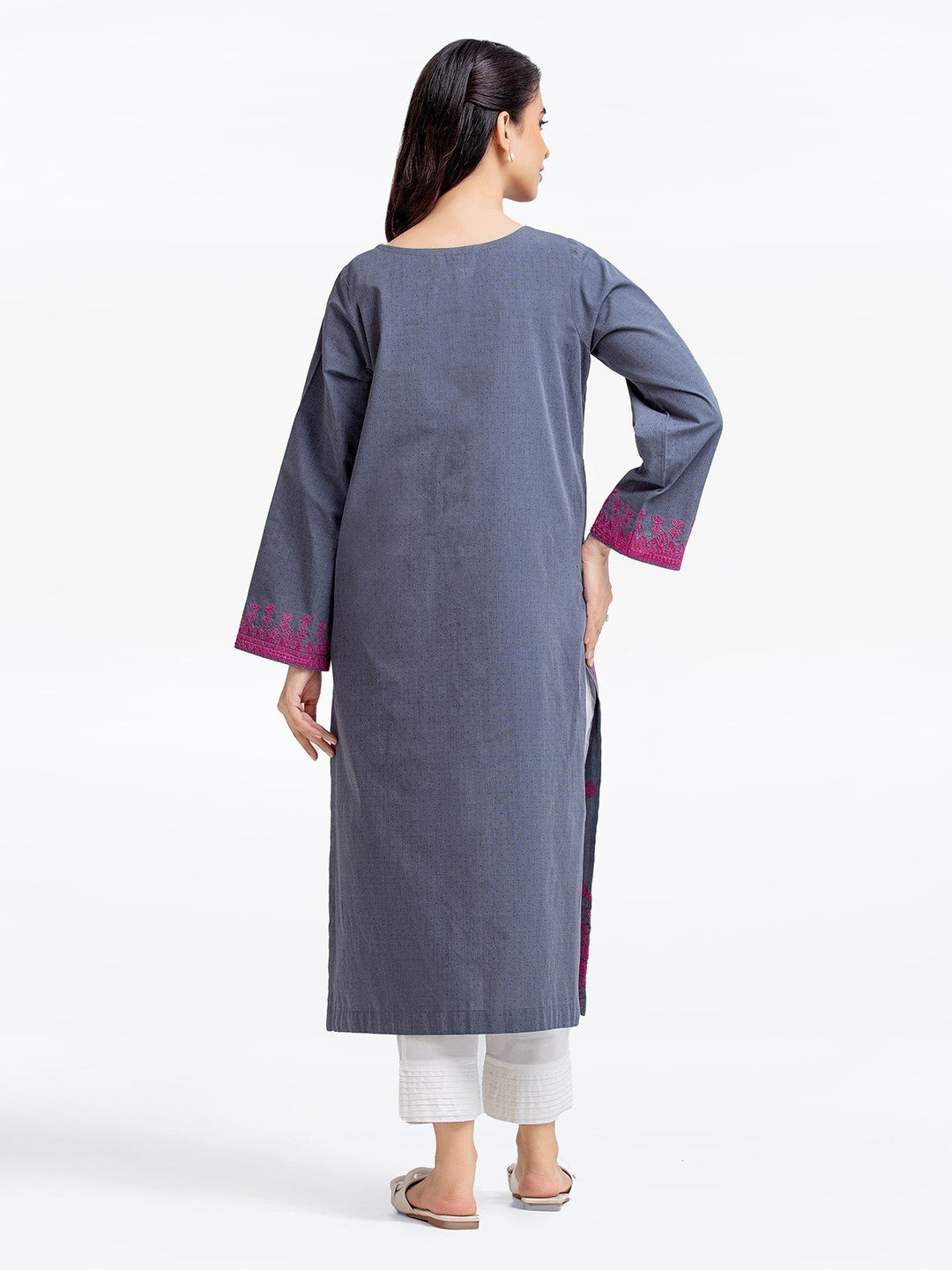 Pret 1Pc Embroidered Cotton Shirt - EWTKE23-69307