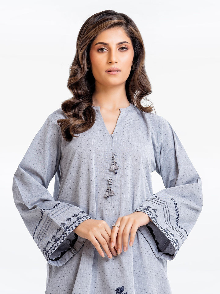 Pret 1Pc Embroidered Cotton Shirt - EWTKE23-69308S