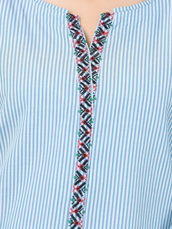 Pret 1Pc Embroidered Cotton Shirt - EWTKE23-69309S