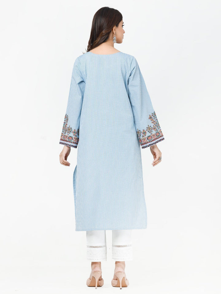 Pret 1Pc Embroidered Cotton Shirt - EWTKE23-69309S