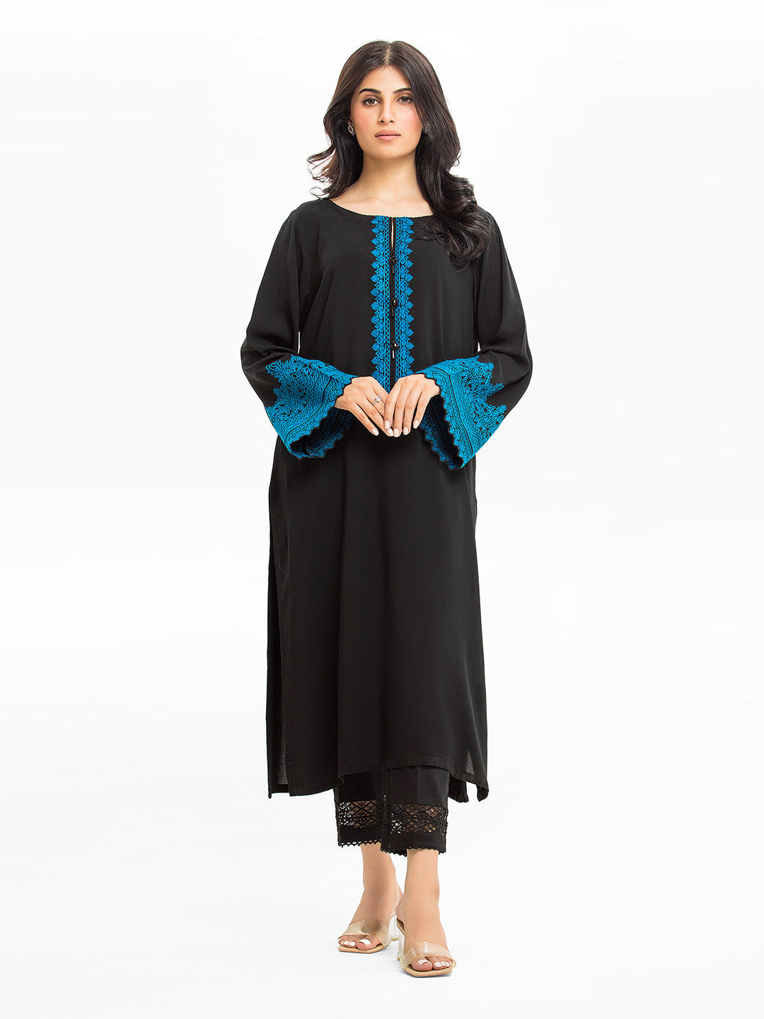 Pret 1Pc Embroidered Viscose Shirt - EWTKE23-69313