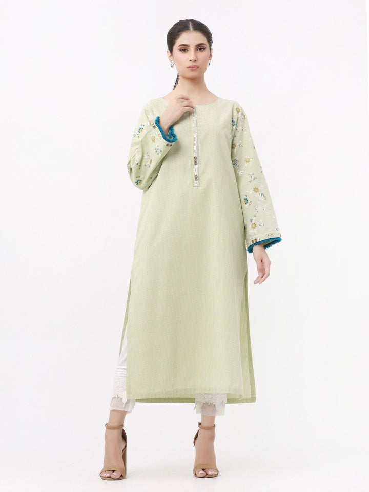 Pret 1Pc Embroidered Cotton Shirt - EWTKE23-69331S