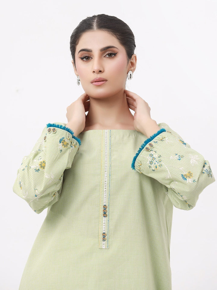 Pret 1Pc Embroidered Cotton Shirt - EWTKE23-69331S