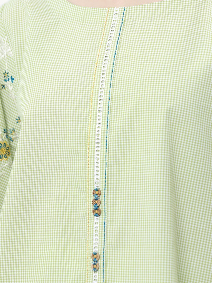 Pret 1Pc Embroidered Cotton Shirt - EWTKE23-69331S