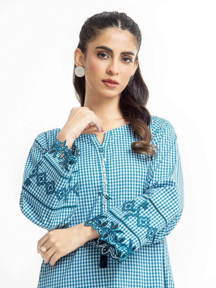 Pret 1Pc Embroidered Cotton Shirt - EWTKE23-69335S