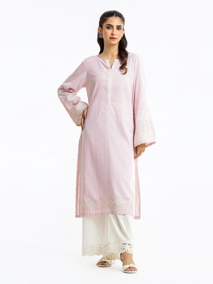 Pret 1Pc Embroidered Cotton Shirt - EWTKE23-69336S