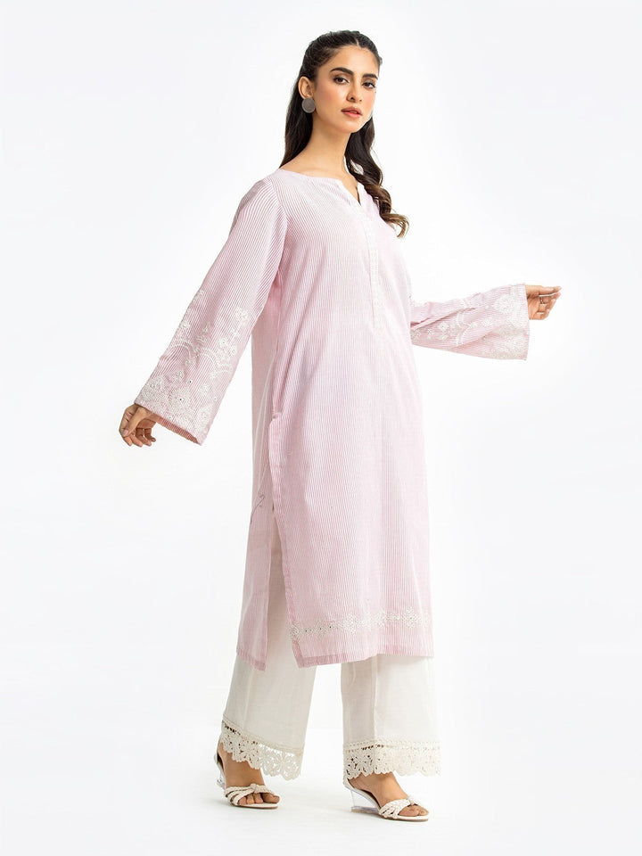Pret 1Pc Embroidered Cotton Shirt - EWTKE23-69336S
