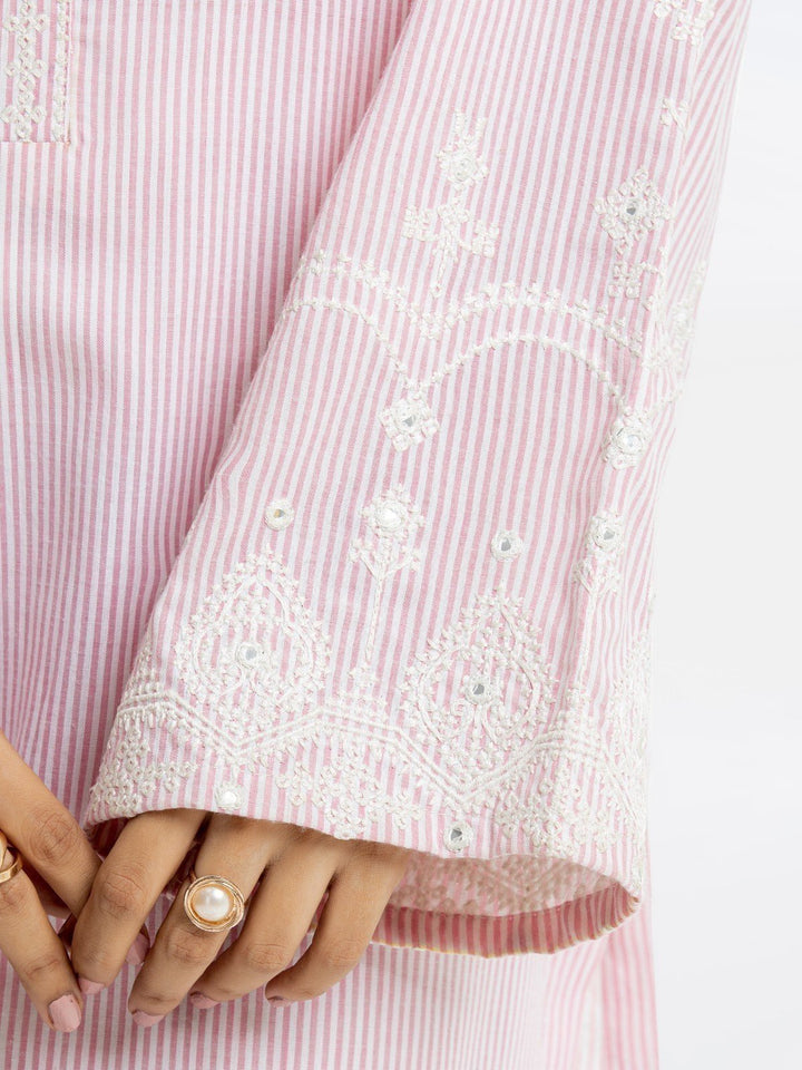 Pret 1Pc Embroidered Cotton Shirt - EWTKE23-69336S