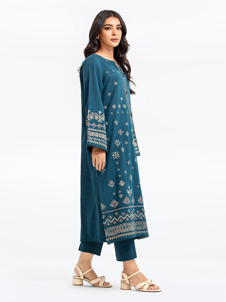 Pret 2Pc Embroidered Khaddar Shirt Trouser - EWTKE23-69410ST