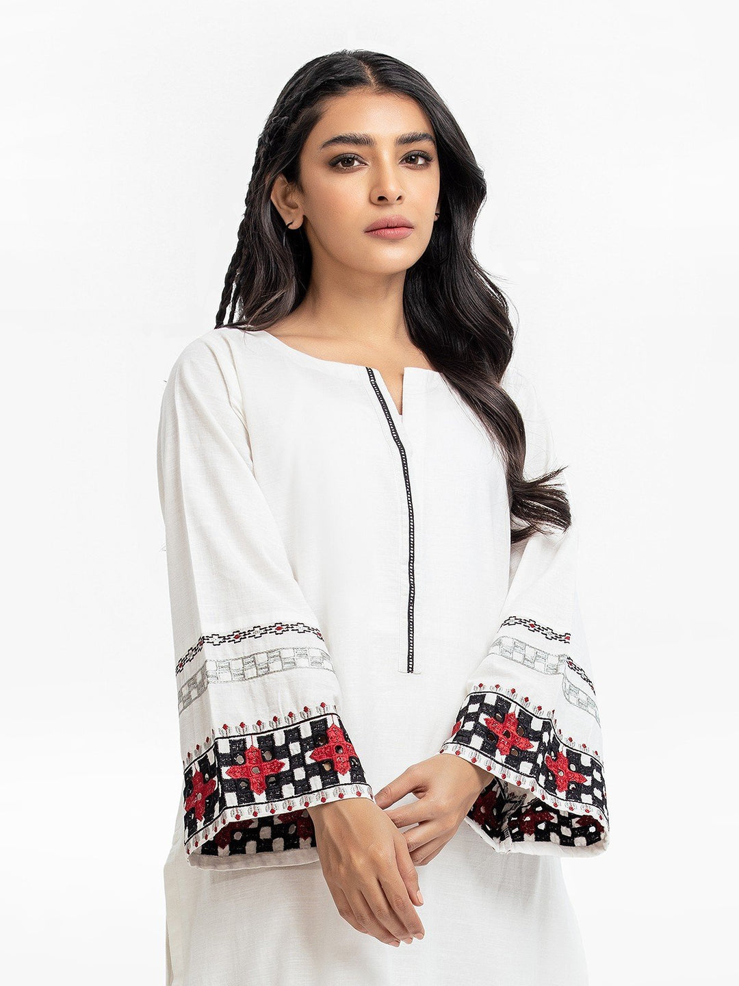 Pret 2Pc Embroidered Khaddar Shirt Trouser - EWTKE23-69423ST