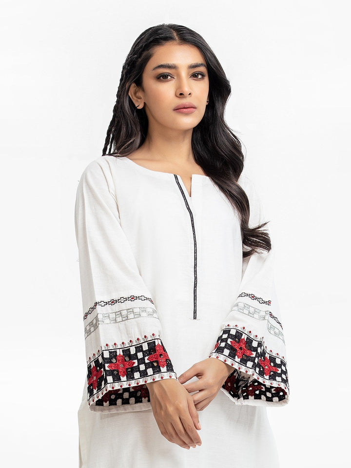 Pret 2Pc Embroidered Khaddar Shirt Trouser - EWTKE23-69423ST