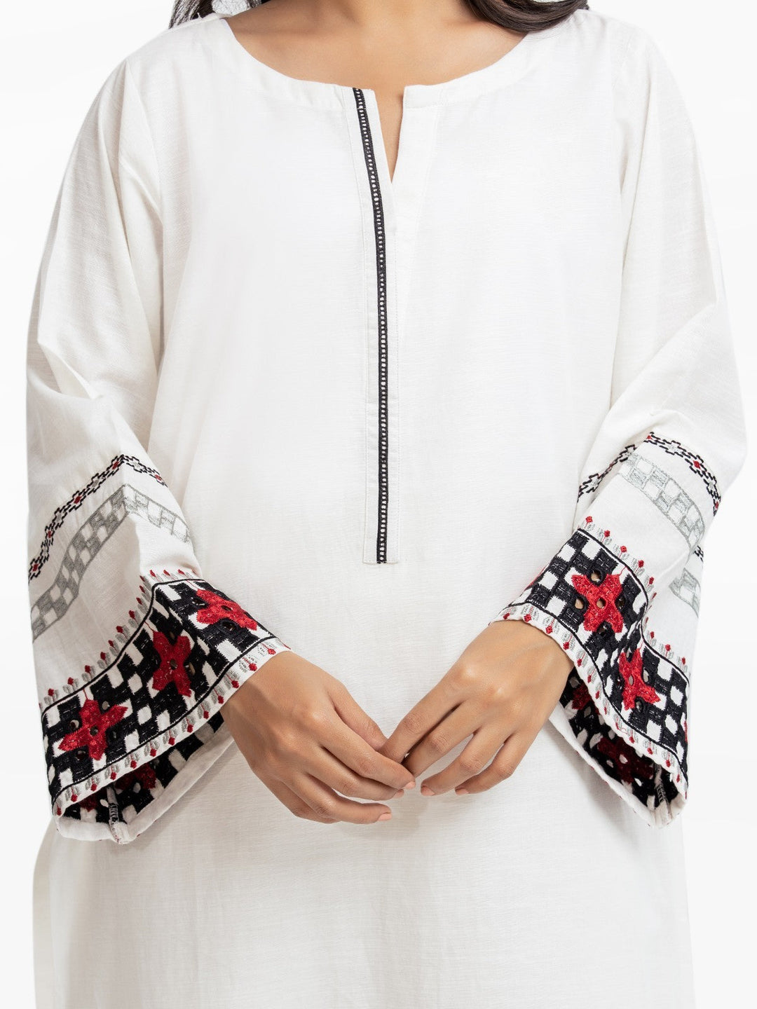 Pret 2Pc Embroidered Khaddar Shirt Trouser - EWTKE23-69423ST