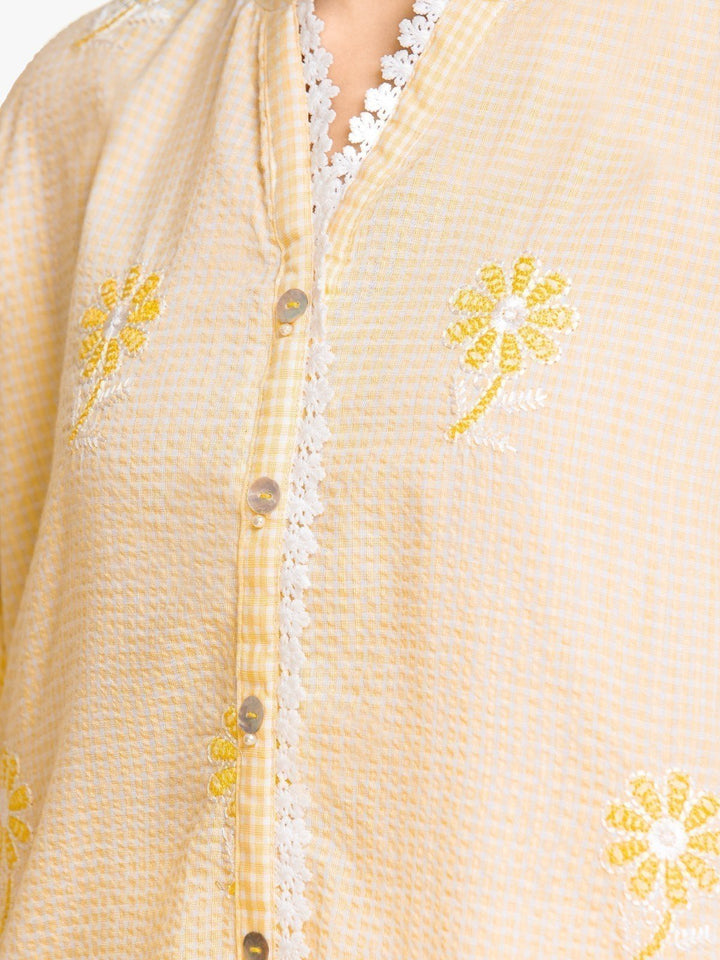 Pret 1Pc Embroidered Dobby Shirt - EWTKE23-69502S