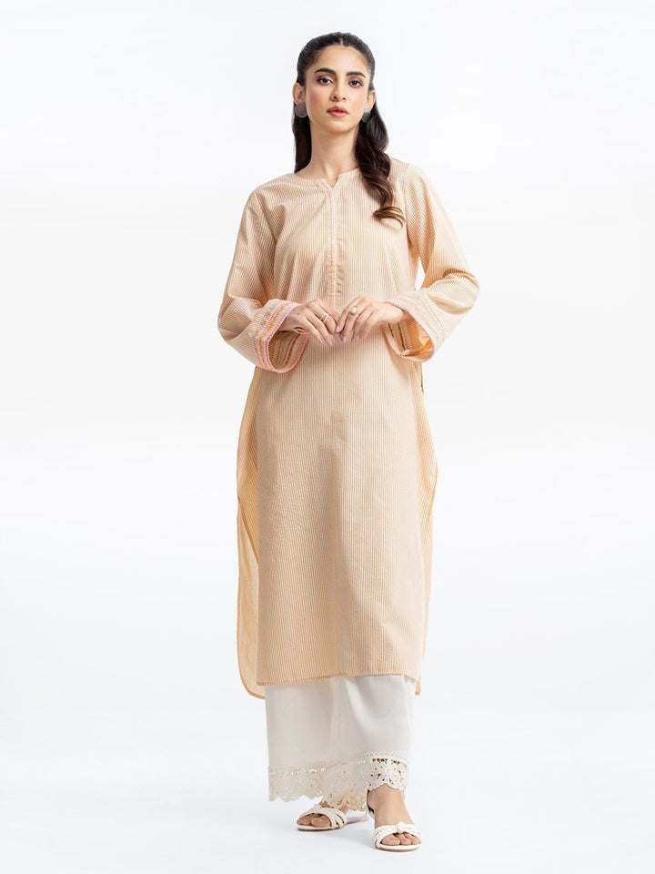 Pret 1Pc Embroidered Cotton Shirt - EWTKE23-69523S
