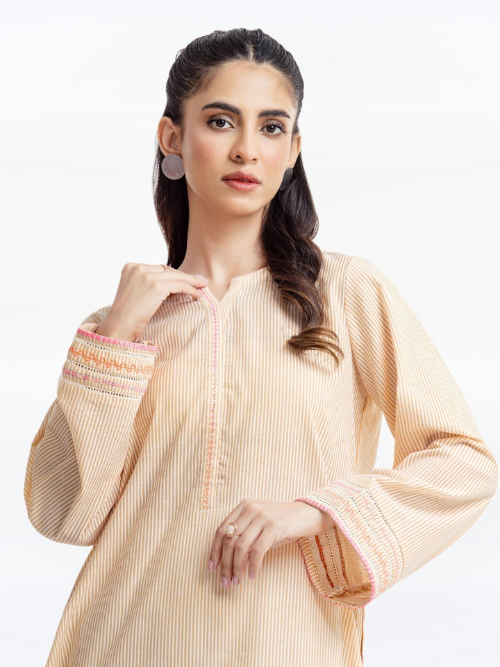 Pret 1Pc Embroidered Cotton Shirt - EWTKE23-69523S