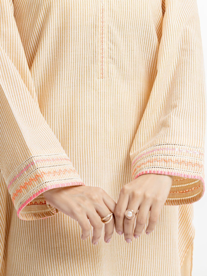 Pret 1Pc Embroidered Cotton Shirt - EWTKE23-69523S