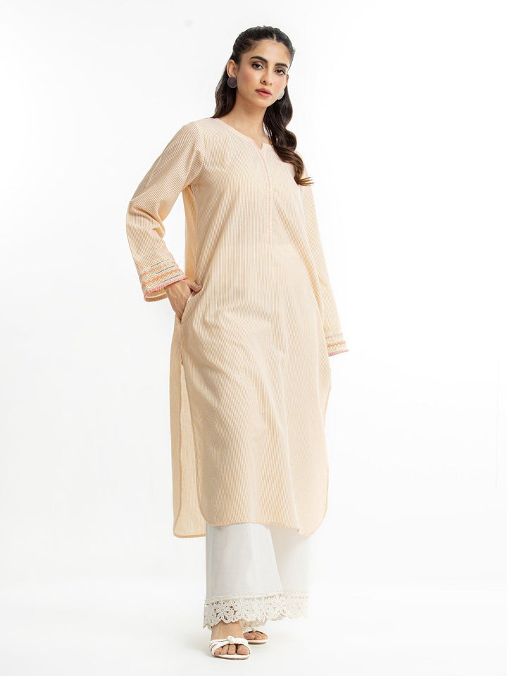 Pret 1Pc Embroidered Cotton Shirt - EWTKE23-69523S