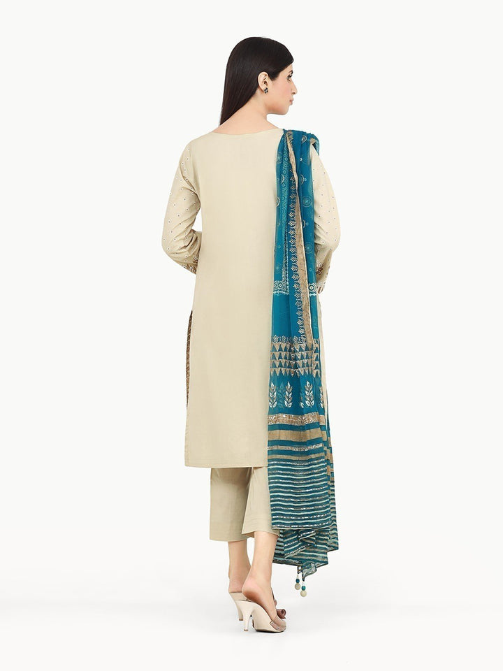Pret 3Pc Printed Cotton Suit - EWTKP22-68723