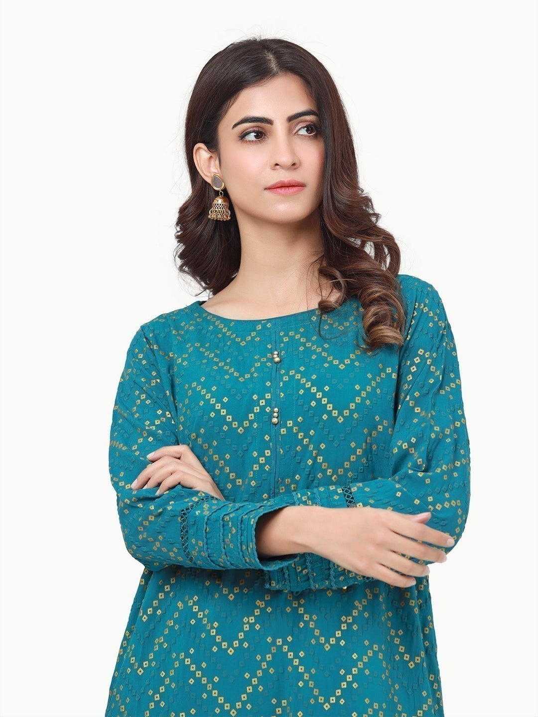 Pret 1Pc Printed Viscose Shirt - EWTKP22-69178