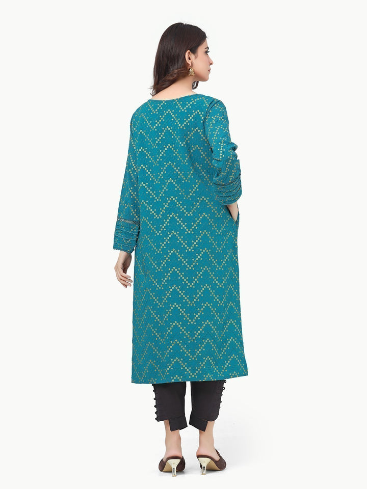 Pret 1Pc Printed Viscose Shirt - EWTKP22-69178