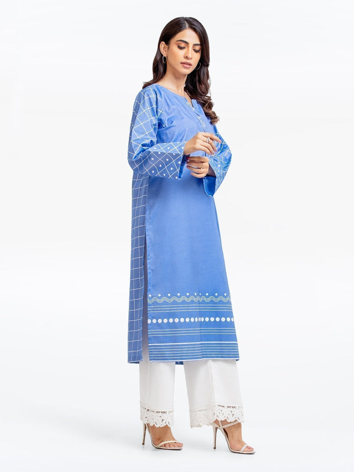 Pret 1Pc Printed Chambray Shirt - EWTKP23-68428