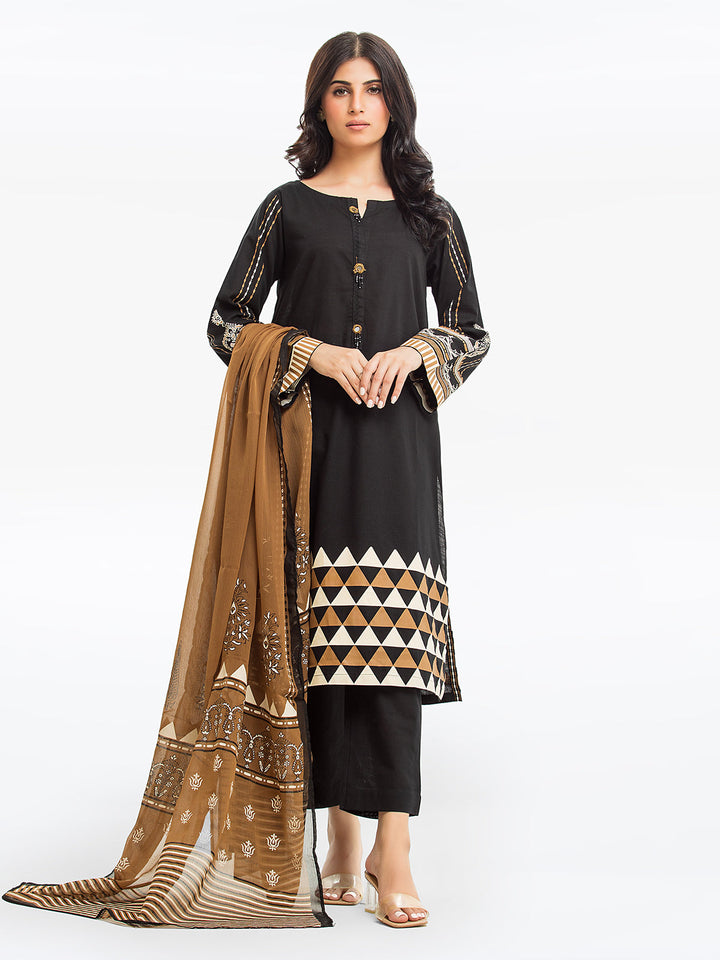 Pret 3Pc Printed Khaddar Suit - EWTKP23-69063-3P