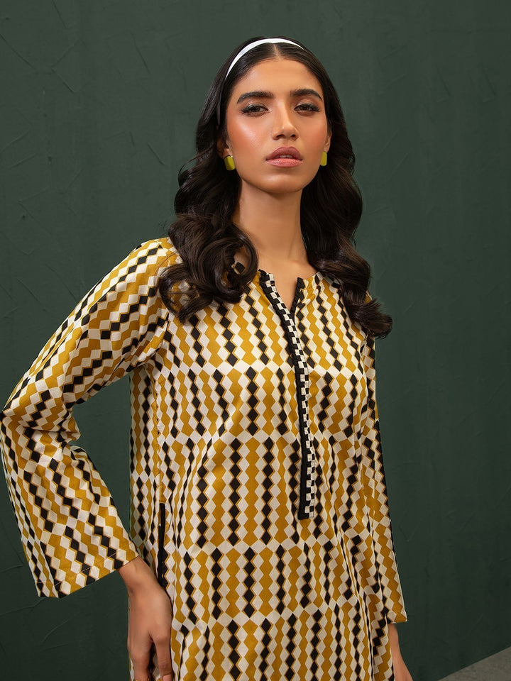 Pret 2Pc Printed Khaddar Shirt Trouser - EWTKP23-69388ST
