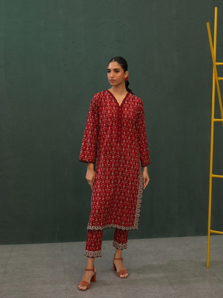 Pret 2Pc Printed Khaddar Shirt Trouser - EWTKP23-69393ST