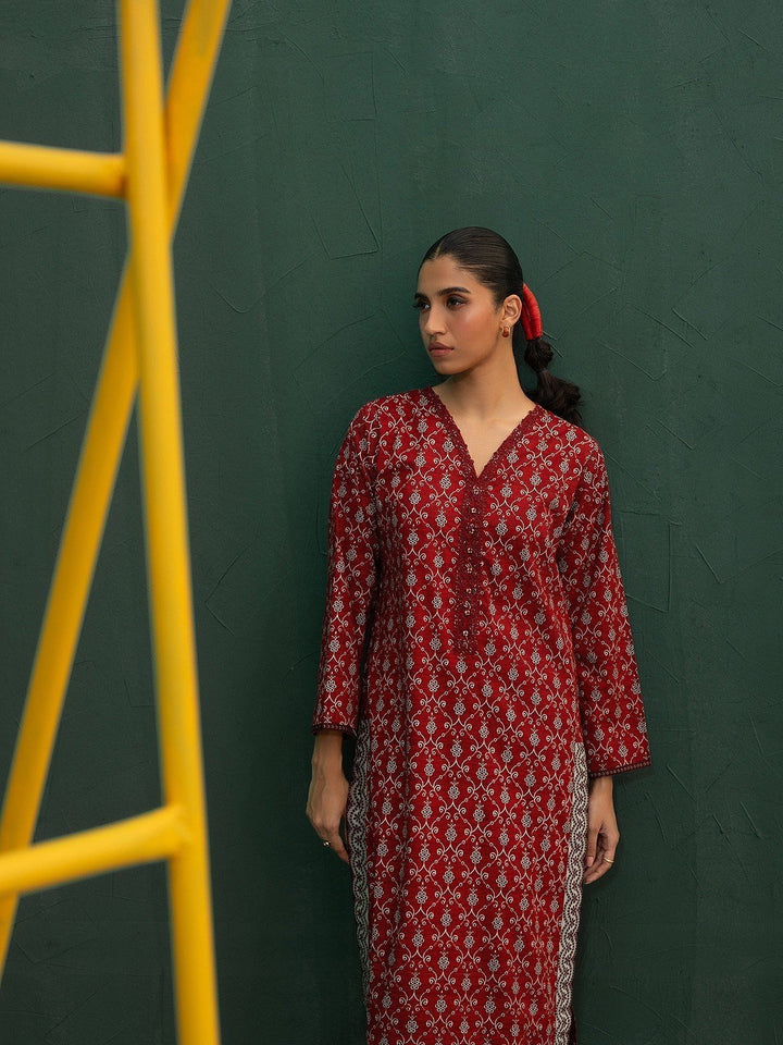 Pret 2Pc Printed Khaddar Shirt Trouser - EWTKP23-69393ST