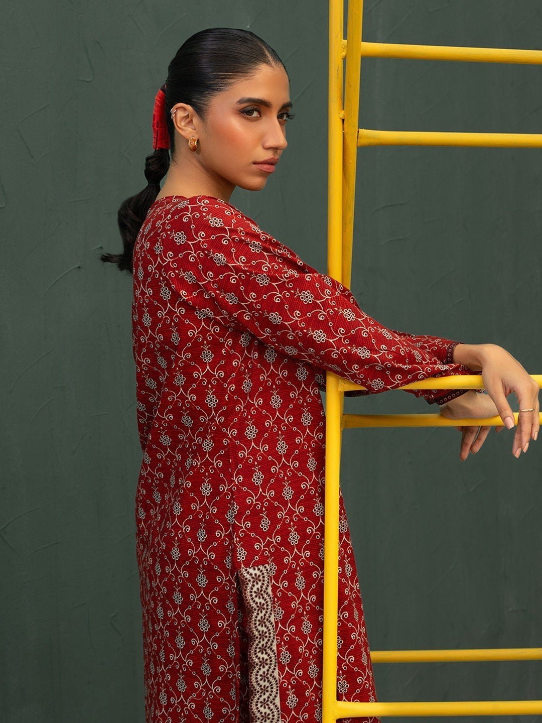 Pret 2Pc Printed Khaddar Shirt Trouser - EWTKP23-69393ST