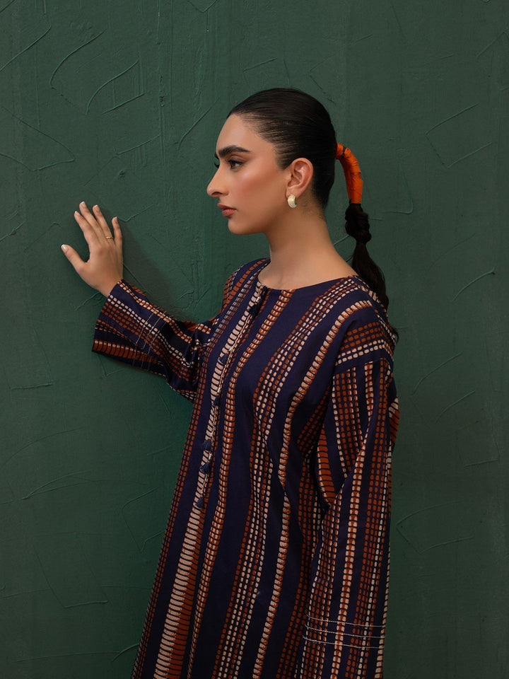 Pret 2Pc Printed Khaddar Shirt Trouser - EWTKP23-69399ST