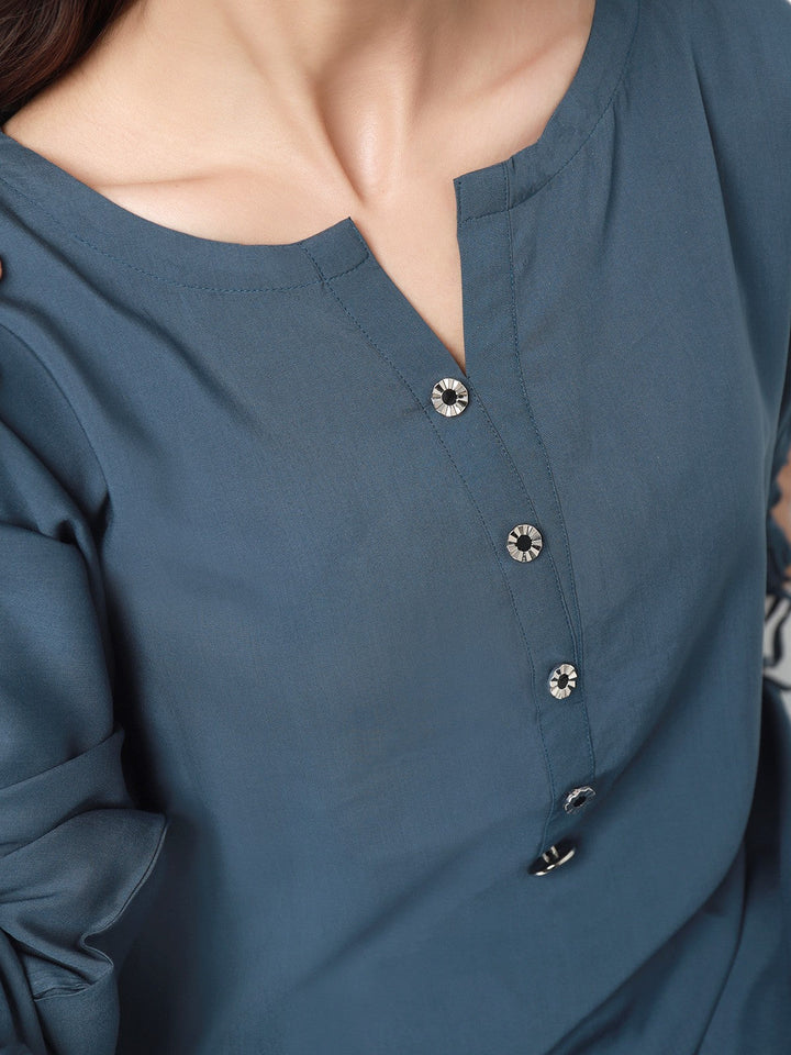 Pret 1Pc Plain Cotton Shirt - EWTKS22-69220