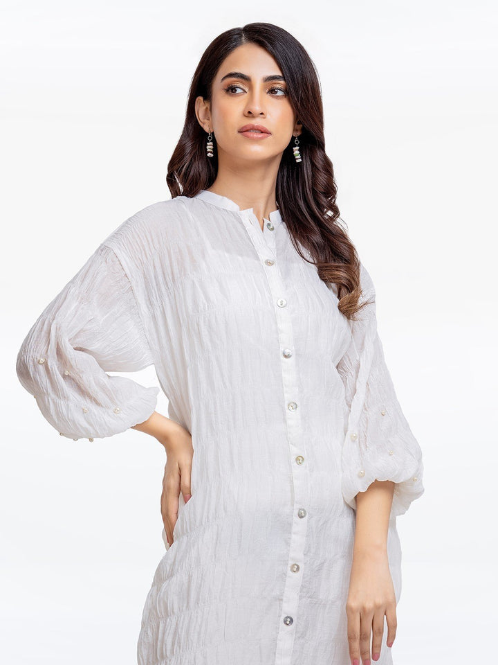 Pret 1Pc Printed Wrinkle Chiffon Shirt - EWTKS23-69242S