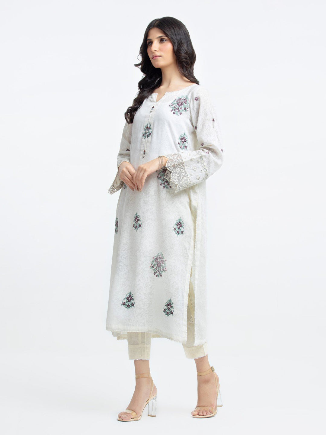 Pret 1Pc Embroidered Lawn Shirt - EWTKE23-69224S