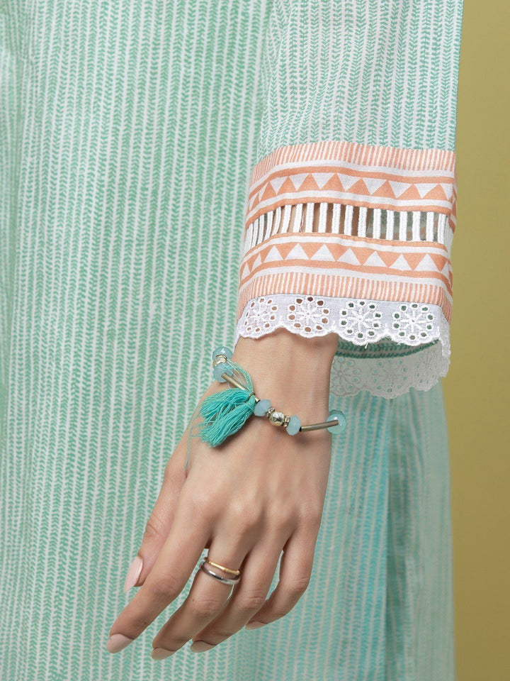 EWU23A1-26072 Unstitched Mint Green Printed Lawn 3 Piece