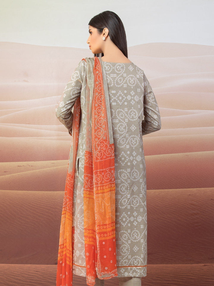 EWU22V12-25006 Unstitched Beige Embroidered Khaddar 3 Piece