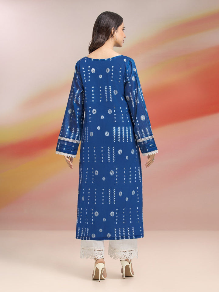 EWU23A1-28002S Unstitched Blue Printed Lawn 1 Piece