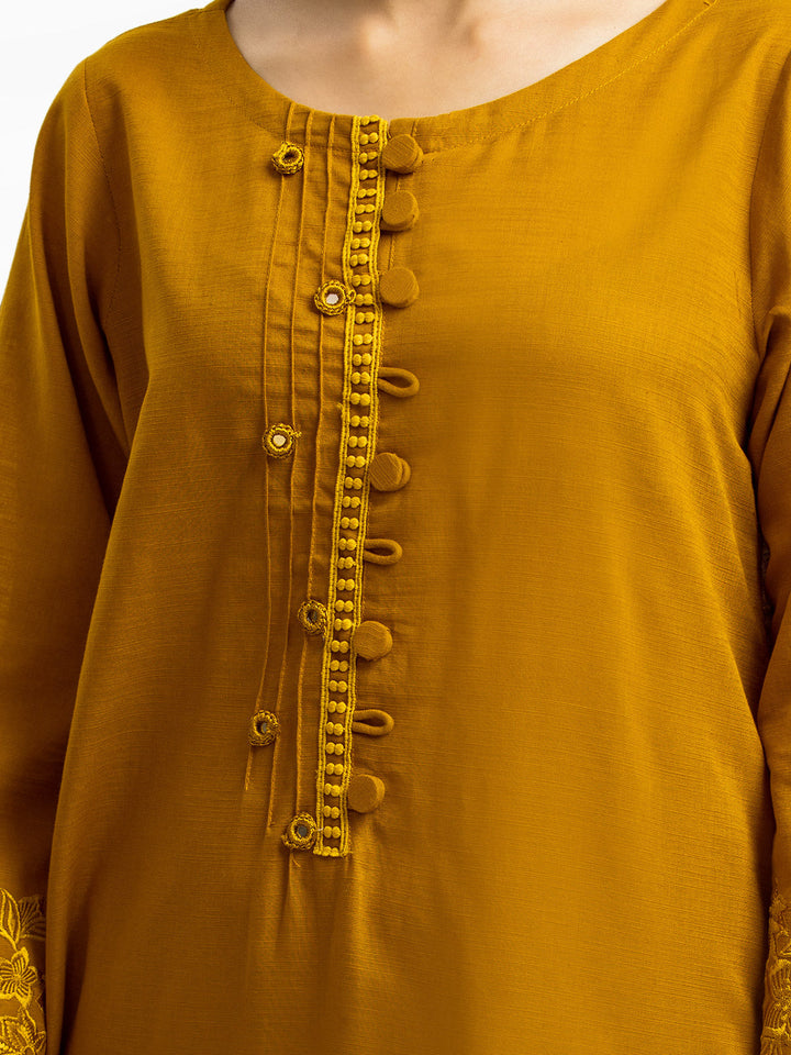 Pret 3Pc Embroidered Khaddar Suit - EWTKE23-68777-3P