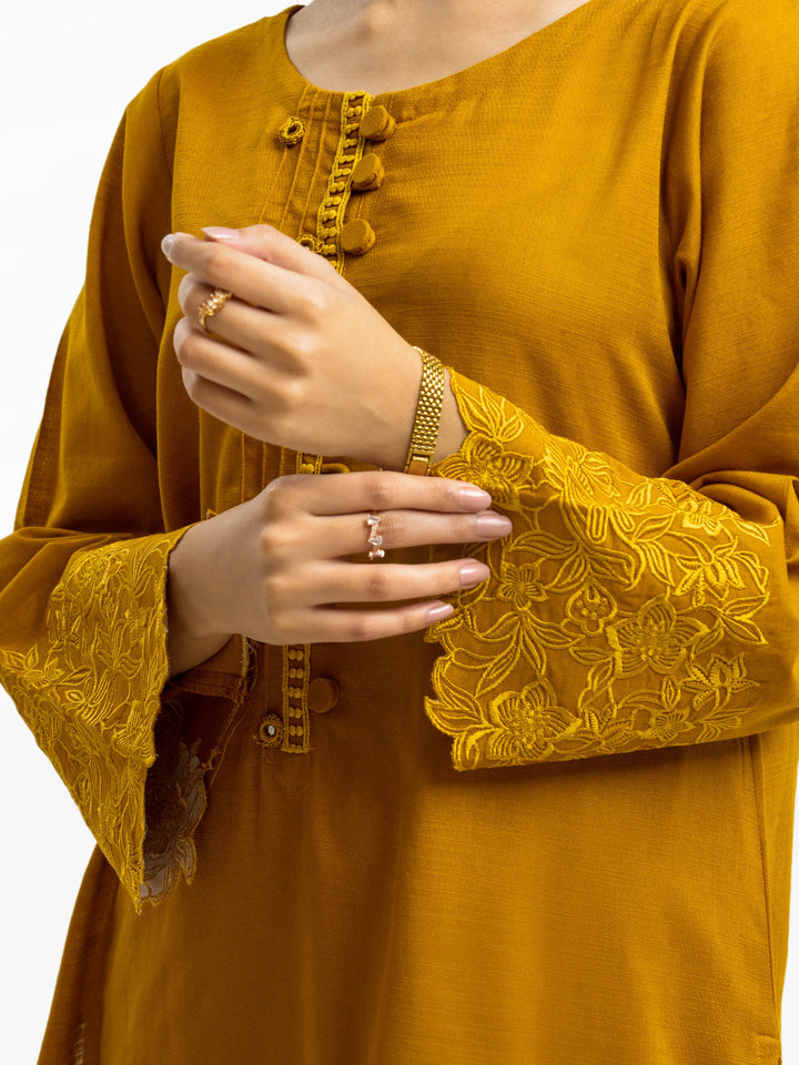Pret 3Pc Embroidered Khaddar Suit - EWTKE23-68777-3P