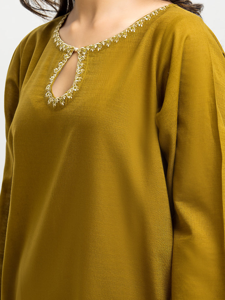Pret 3Pc Embroidered Khaddar Suit - EWTKE23-68797-3P