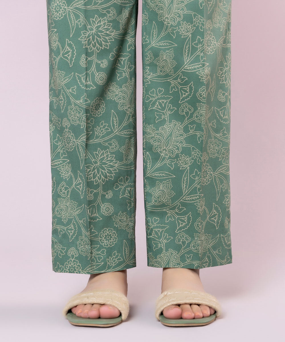 Printed Cotton Viscose Pants